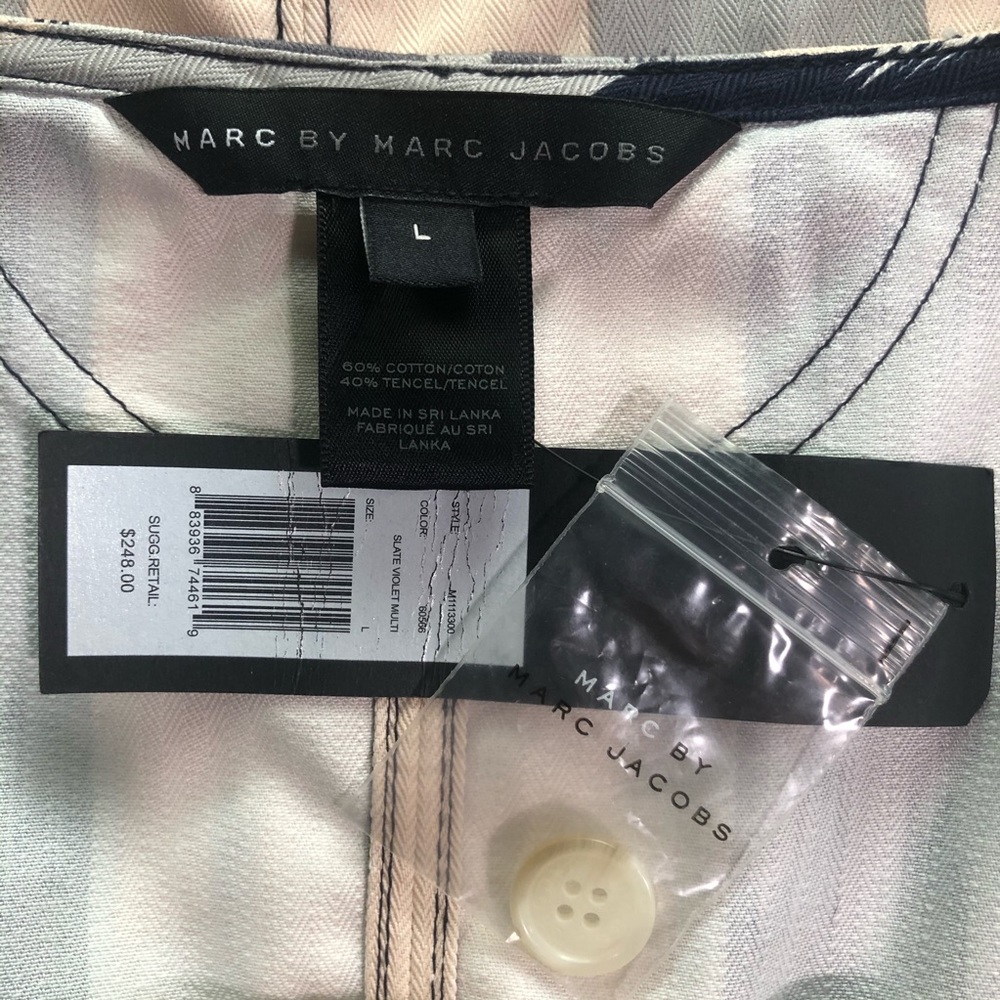 Marc by Marc Jacobs slate violet multi dress L - Picture 5 of 7